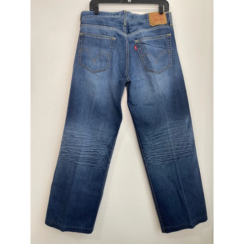 Levis 529 Low Rise Straight Jeans Mens W34 L32 Medium Wash Blue Denim 05529-2730